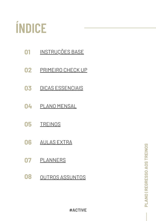 Plano | Regresso aos Treinos no Ginásio